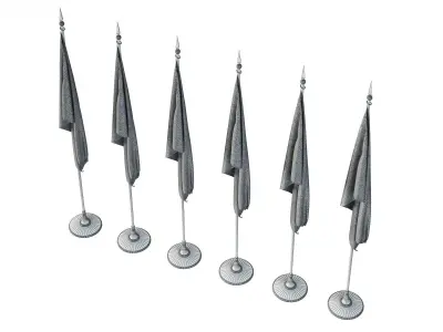 Flags five 3D model