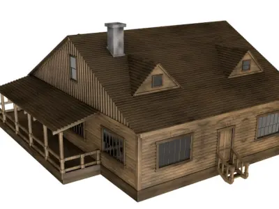 Western House 3D model purchase