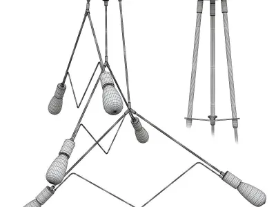 Divergence Pendant Light Low-poly 3D model