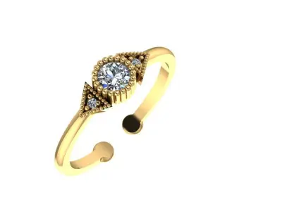 Ring - Gold - Silver 3D print model