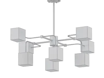 Square Brass Crystal 3D model