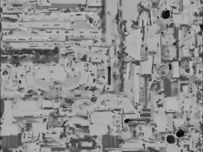 Futuristic Modular Sniper Rifle 3D Model SciFi Marksman Low-poly 3D model