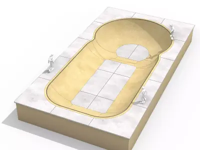 Bowl 01 - Skate Park 3D model