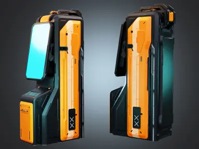 Sci-fi Termina Low-poly 3D model