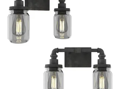 Wall Light 3D model 4