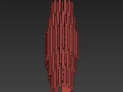 MATHENY V WALL LAMP by DELIGHTFULL Black 3D model