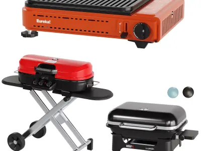  Grill Set 3  Low-poly 3D model