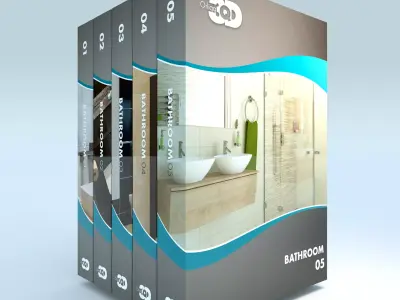 5 Bathrooms Collection 01 3D Model Pack