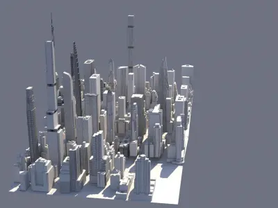 Manhattan  New York 3D model