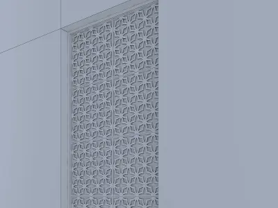 3d screen window Low-poly 3D model