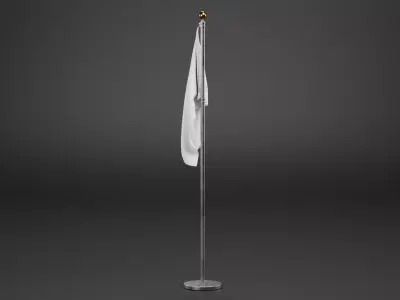 -White Flag V1- 3D model