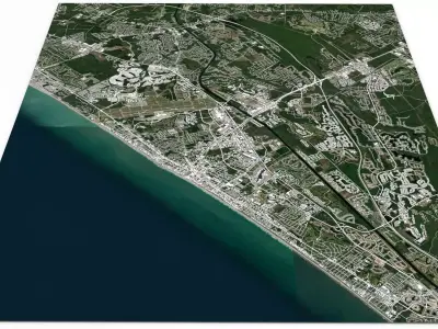 Cityscape Myrtle Beach USA 3D model