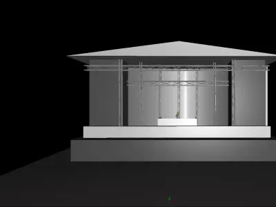 GrandMA2 MA3D stage Low-poly 3D model