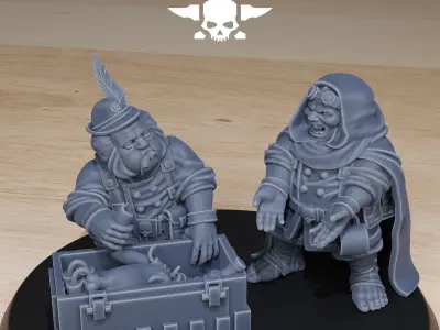 GrimGuard Skulldart Trappers 3D print model
