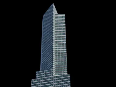 200 West Street - NYC Low-poly 3D model