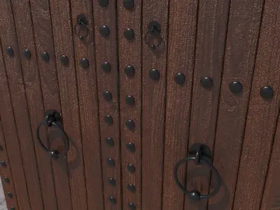 Traditional Moroccan Door 3D model