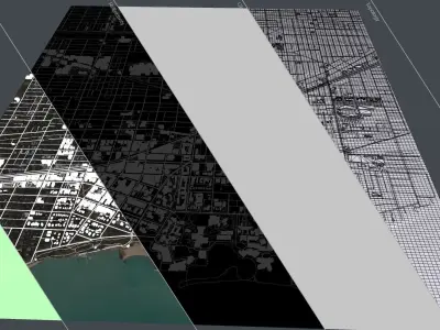 Cityscape Evanston USA 3D model