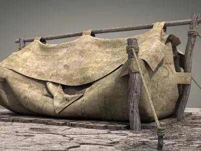 Survival Tent v5 3D model