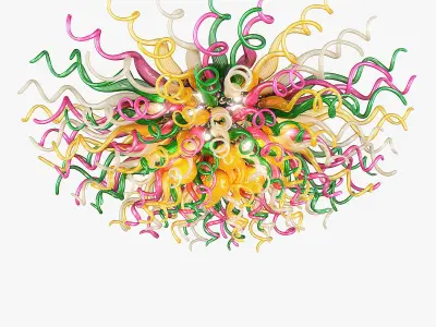 890106 Vulcano Lightstar Chandelier 3D model