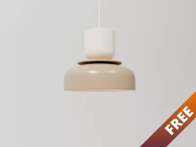 Pendant Lamp - Scandinavian Ceiling Light - PBR  Free low-poly 3D model
