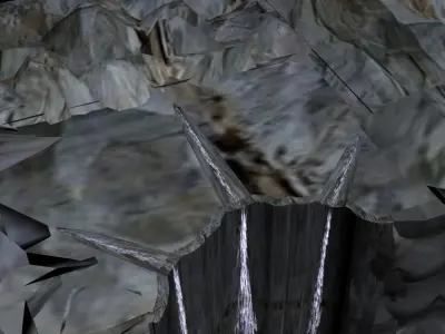 Animated Water Fall 3D model