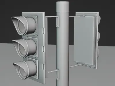 Street Traffic LIght 3D model