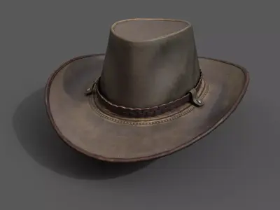 Human Hat ver 3  Low-poly 3D model