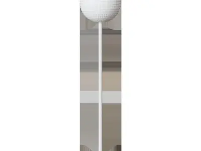 Floor lamp Lape in black steel 3D model