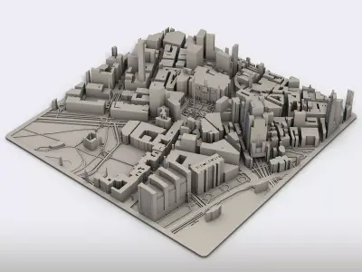 Part of London England 3D print model