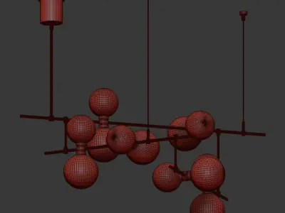 ModernRail Geometric Linear Suspension by Tech Lighting 3D model