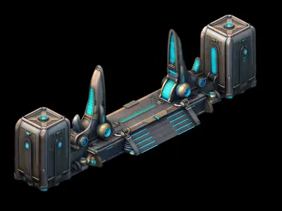 Different dimension - architecture - city gate 3D model