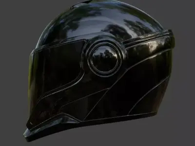 Sci-Fi Helmet 3D model