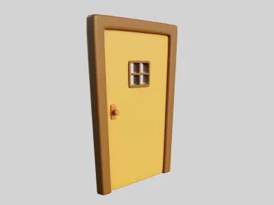 Cartoon Door 13b 3D model