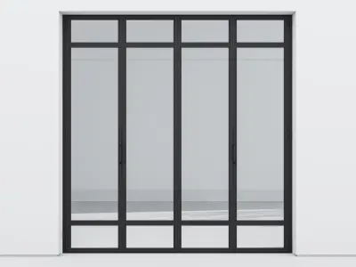 Aluminium door 319 3D model