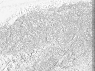 Spain Map 3D Concept 3D model