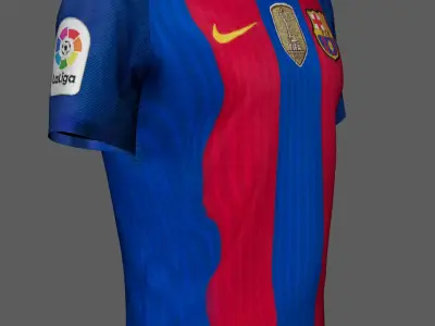 T-Shirt FC Barcelona 3D model