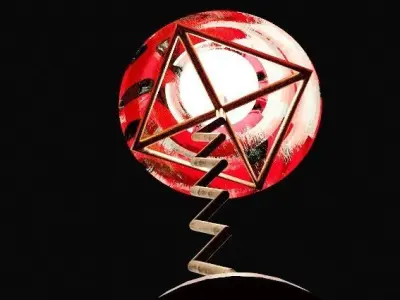 Floor lamp 3D model 33