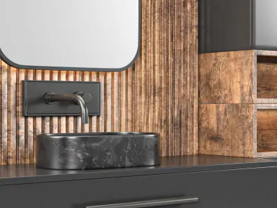 Contemporary bathroom furniture 3D model