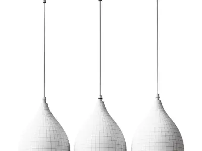 Home Decorative Iron kitchen Pendant lights 3D model