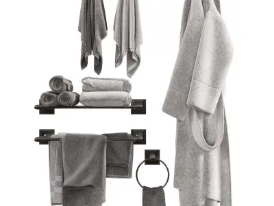 Decorative Bathroom Set  3D model