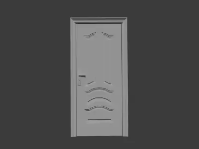 LOWPOLY DOOR MODEL 2 Low-poly 3D model