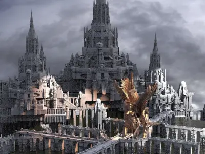 King Arthur Palace City Streets 3D model