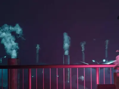 Smoke Pack Footage and Smoke Shader for Blender Low-poly 3D model