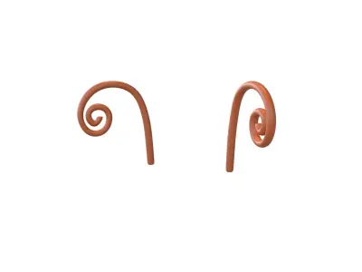 Butterfly Headgear v2 003 Low-poly 3D model