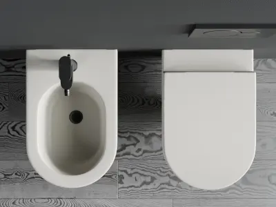 Ceramica Cielo Smile Wall-Hung WC Low-poly 3D model