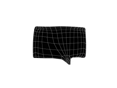 Speech Balloon v8 001 Low-poly 3D model