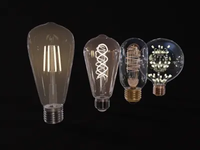 4 Bulbs 3D model