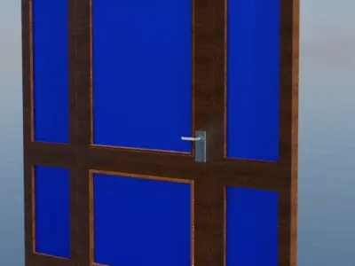 Glazed door 3D model