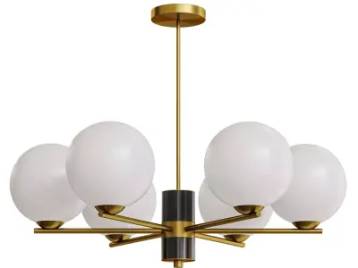 VERNER 6 lamps Low-poly 3D model