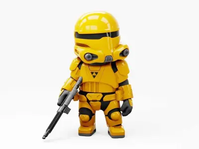 CONCEPT REPUBLIC TROOPER RIGGED 3D model
